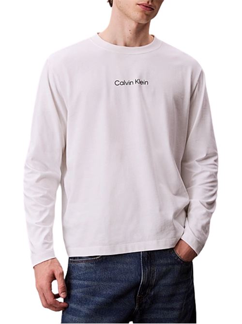 T-shirt cotone manica lunga Calvin Klein | LV04LD232GYAF
